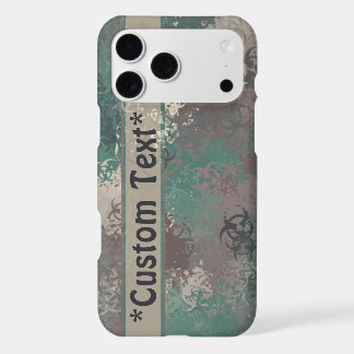 Biohazard Woodland Camo Phone Case w/ Text