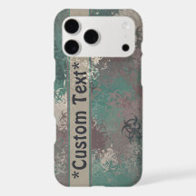 Biohazard Woodland Camo Phone Case w/ Text