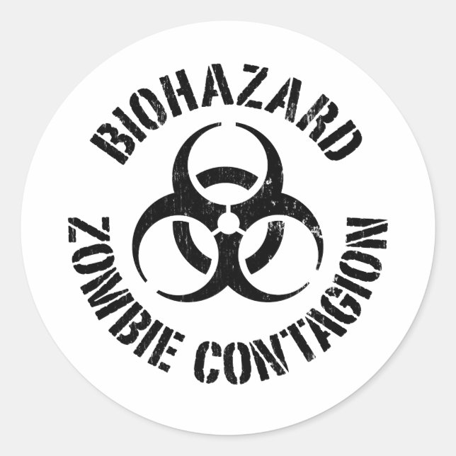 Biohazard: Zombie Contagion Sticker (Front)