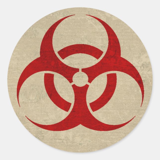 Biohazard / Zombie Sticker (Front)