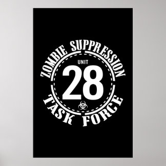 Biohazard Zombie Task Force Poster