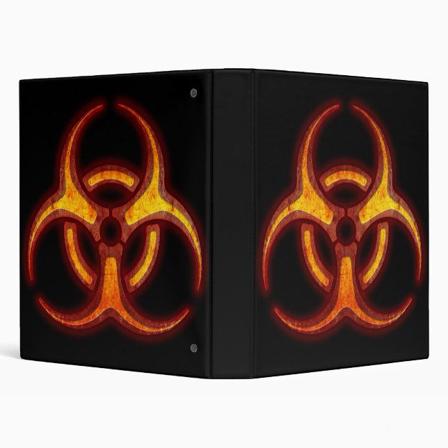 Biohazard Zombie Warning Binder (Background)