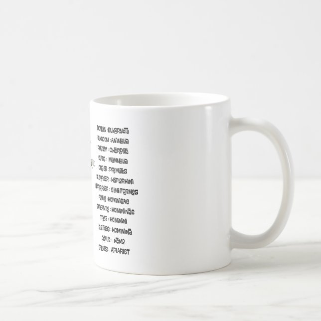 Biological classification for an apiarist.  coffee mug (Right)