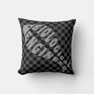Biological Engineer Grey Fish Throw Pillow