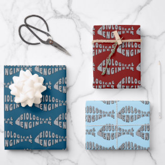 Biological Engineer Grey Fish  Wrapping Paper Sheet
