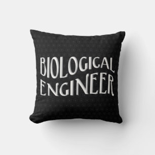 Biological Engineer Text Throw Pillow