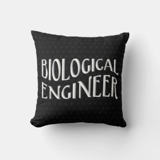 Biological Engineer Text Throw Pillow