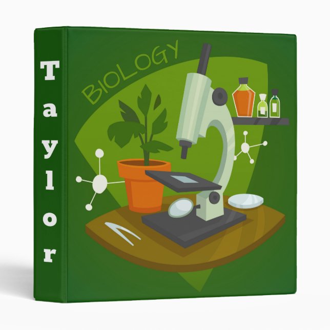 Biologie 3 Classeur anneau (Devant/Côté)