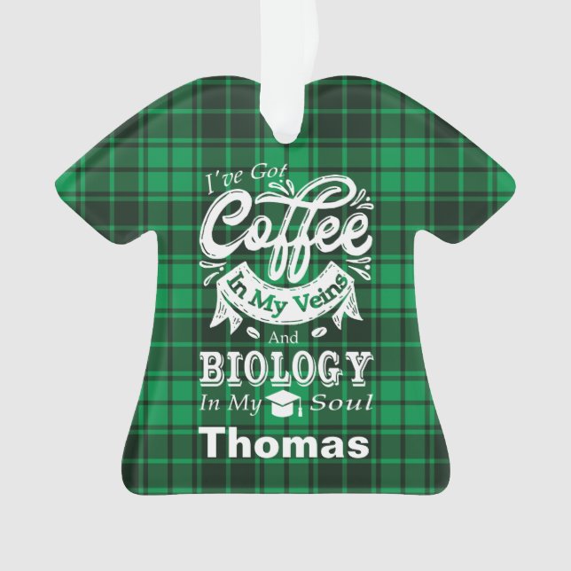 Biologie Café Étudiant Dans Mes Veines Plaid (devant)