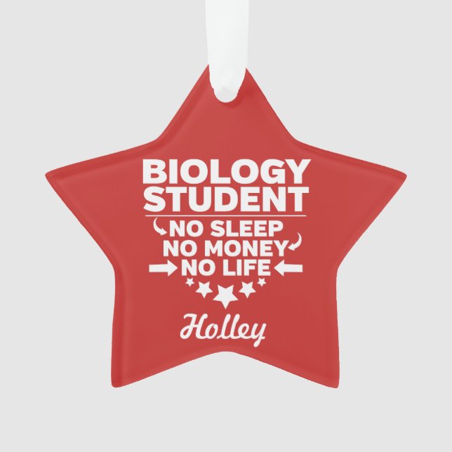 Biologie Étudiant Pas de vie ou d'argent (devant)