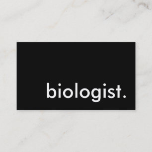 biologist. business card