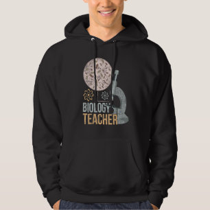 Biologist Microbiology Biology Teacher Microscope  Hoodie