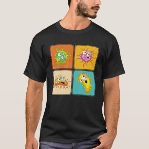 Biologist Microbiology Lab Pop Art Science Bacteri T-Shirt