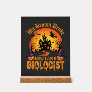 Biologiste d'Halloween Sorcière Maison Hantée Citr