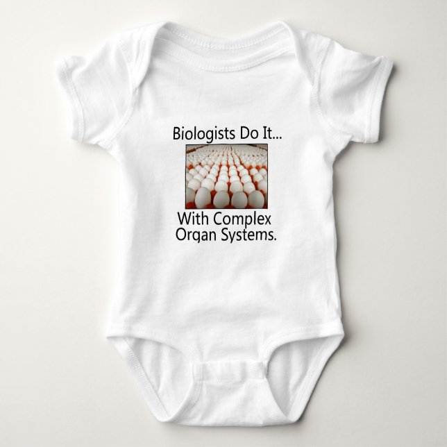 Biologists Do It... With Complex Organ Systems. Baby Bodysuit (Front)
