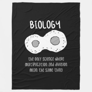 Biology - Biology The Only Science Gift Fleece Blanket