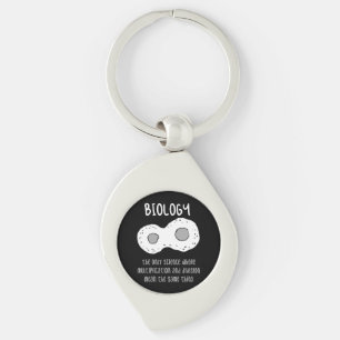 Biology - Biology The Only Science Gift Keychain