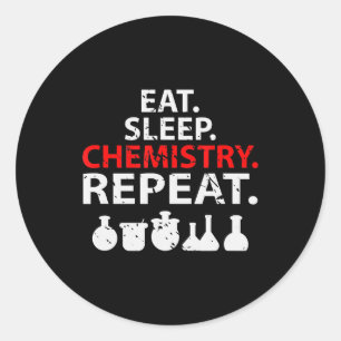 Biology Chemistry Teacher Scientist Gift Chemistry Classic Round Sticker