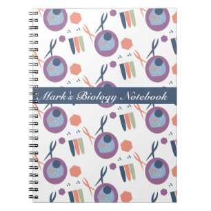 Biology Class Cell Lab Black Notebook
