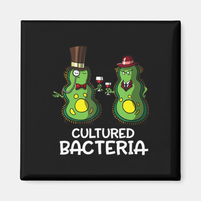 biology cultured bacteria funny student science magnet (Front)