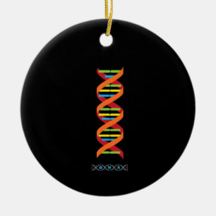biology dna molecule  science teacher genes ceramic ornament