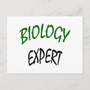 Biology Expert Postcard