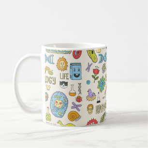Biology. Hand drawn. Vintage illustration.  Coffee Mug