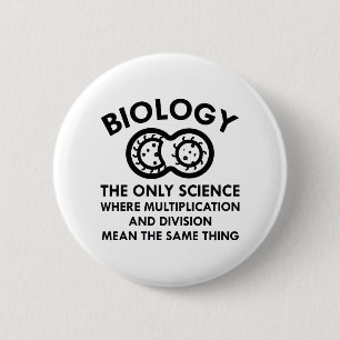 Biology Is In My Genes 2 Inch Round Button
