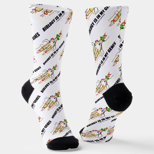 Biology Is In My Genes DNA Replication Socks (Angled)