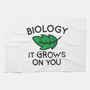 Biology It Grows On You Kitchen Towel
