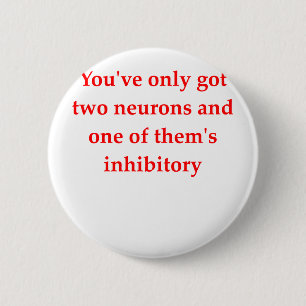 biology joke 2 inch round button