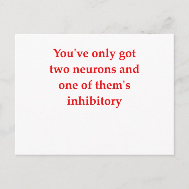 biology joke postcard (Front)