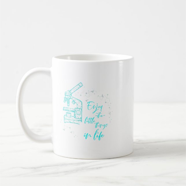 Biology Laboratory Microscope Biologist Gift Biolo Coffee Mug (Left)