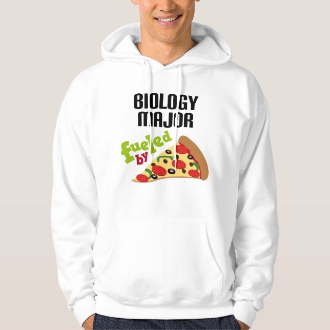 Biology Major Gift (Pizza) Hoodie (Front)
