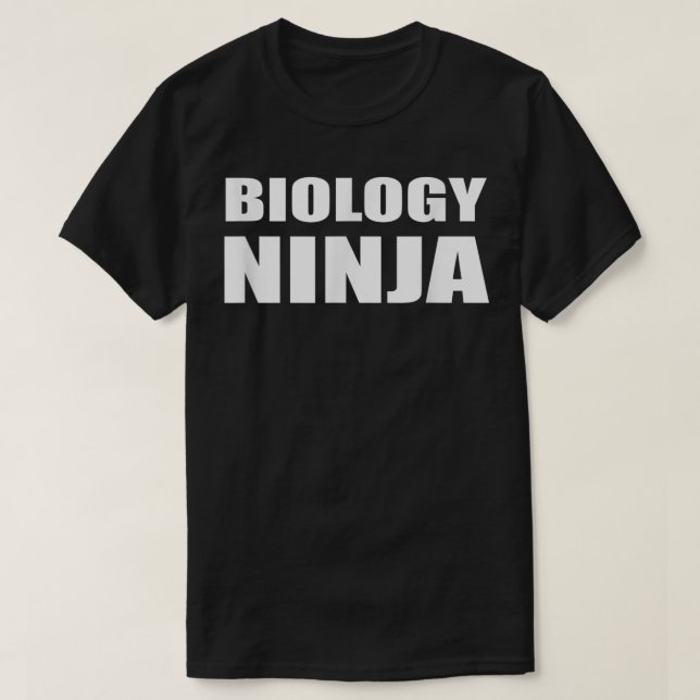 Biology Ninja Shirt Bio Teacher Student Science Te (Design Front)