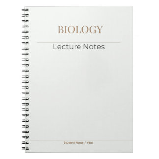 Biology Notebook – Minimal Academic Edition