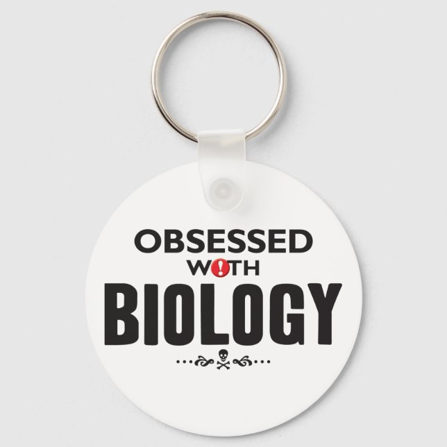 Biology Obsessed Keychain (Front)