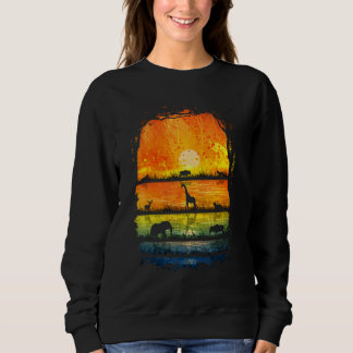 Biology Of African Savannahs Habitats Elephant Gir Sweatshirt