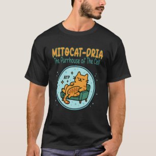 Biology Pun Cats Funny Science Humour Teacher T-Shirt