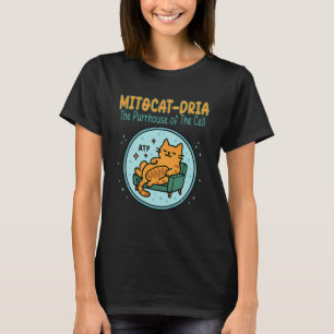 Biology Pun Cats Funny Science Humour Teacher T-Shirt
