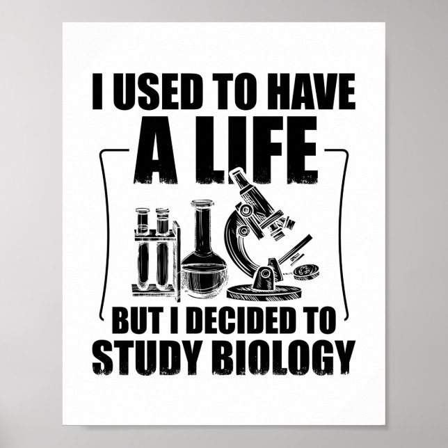 Biology Student | Biologist Science Gifts Poster (Front)