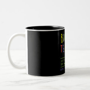 biology teacher biologist science teach teaching Two-Tone coffee mug