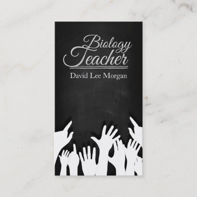 Biology Teacher Business Card (Front)