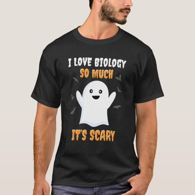 Biology Teacher Halloween  Biology Class School T-Shirt (Front)