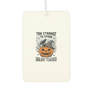 Biology Teacher Halloween Shirt Spooky Pumpkin Rav Air Freshener