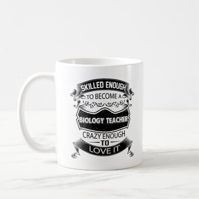 Biology Teacher Mug Coffee Cup Gifts Women Men (Left)