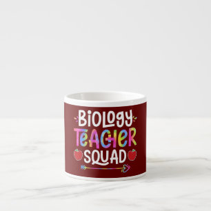 Biology Teacher Squad First Day of School Tie Dye Espresso Cup