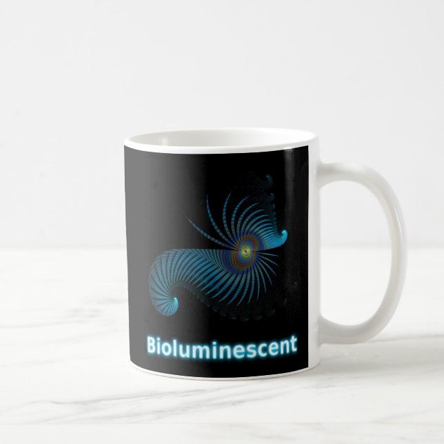 Bioluminescent Alien Sea Creature Coffee Mug (Right)