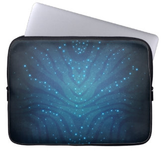 Bioluminescent Blue Alien Skin Pattern - Avatar Laptop Sleeve