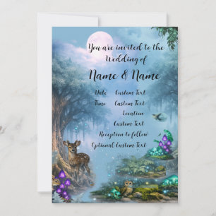 Bioluminescent Elegance Wedding Collection Invitation